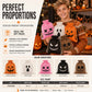 Halloween-zakjes van jute met trekkoord – Snoepzakje met griezelig gezicht