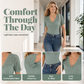 Dames-top met V-hals, korte mouwen en kanten details in slim-fit pasvorm