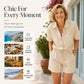 Casual tweedelige vakantieset voor dames