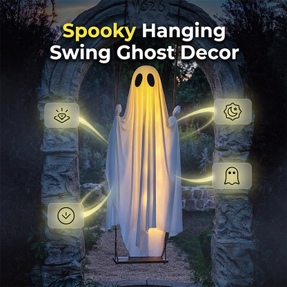 Halloween-hangschommel in de vorm van een spook