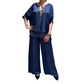 Tweedelige set met wijde broek voor dames
