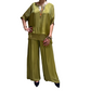 Tweedelige set met wijde broek voor dames