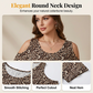 Casual dames-top met ronde hals en print