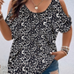 Casual dames-top met ronde hals en print