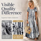 Casual, ruimvallende jurk met tie-dye-print voor dames