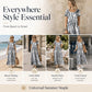 Casual, ruimvallende jurk met tie-dye-print voor dames