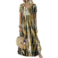 Casual, ruimvallende jurk met tie-dye-print voor dames