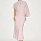Elegante tweedelige jurkenset voor dames met cape