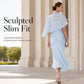Elegante tweedelige jurkenset voor dames met cape