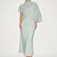 Elegante tweedelige jurkenset voor dames met cape