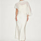 Elegante tweedelige jurkenset voor dames met cape