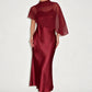 Elegante tweedelige jurkenset voor dames met cape