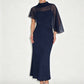 Elegante tweedelige jurkenset voor dames met cape