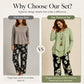 Tweedelige set met casual top en broek voor dames