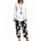 Tweedelige set met casual top en broek voor dames