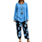 Tweedelige set met casual top en broek voor dames