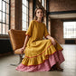 Zomerse maxi-jurk met gelaagde ruches voor dames
