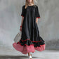 Zomerse maxi-jurk met gelaagde ruches voor dames