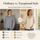 ⌛Tijdelijke aanbieding – Elegante patchwork-top met kant voor dames