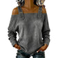 Damesmode: denimtop met brede bandjes