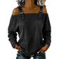 Damesmode: denimtop met brede bandjes