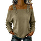 Damesmode: denimtop met brede bandjes