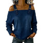 Damesmode: denimtop met brede bandjes