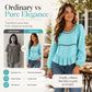 Casual damesblouse met pofmouwen