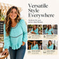 Casual damesblouse met pofmouwen