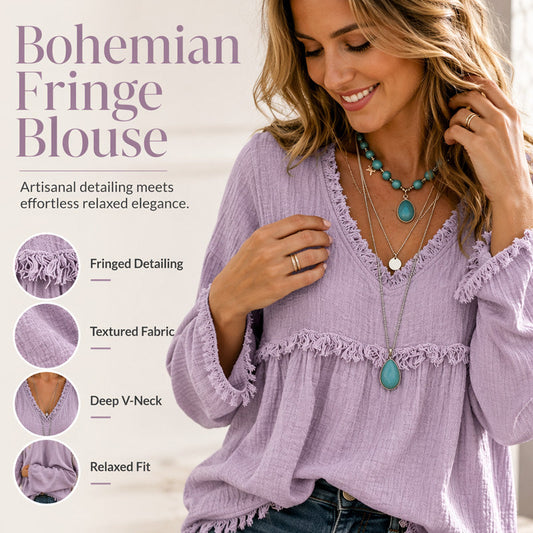 Casual dames-top met V-hals en lange mouwen