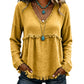 Casual dames-top met V-hals en lange mouwen