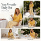Casual gestreepte tweedelige set voor dames