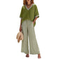 Casual gestreepte tweedelige set voor dames