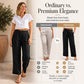 Must-have🔥👖 Lichtgewicht broek van linnenmix – soepel vallend en met klassieke rechte pijpen, voor op het werk of in het weekend