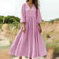 💕Nieuw binnen👗Maxijurk met V-hals en plooien voor dames