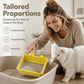 🐱 Ruimtebesparende hangende kattenbakzandzeef – Snel zeven, minder verspilling en een schonere kattenbakroutine ✨
