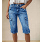 🚀 Gratis verzending🔥50% KORTING 👖 Denim Cargoshort – Slank & Praktisch ✨