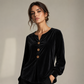 ✨🛍️Nieuwe collectie – Ontspannen fluwelen blouse – Lichtgewicht en strak afgewerkt voor alledaagse elegantie