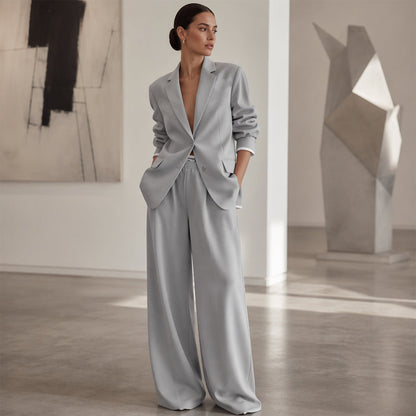 ✨🛍️Nieuwe collectie – Blazer- en wijde broekpak – Strakke lijnen en luchtig draagcomfort voor een zelfverzekerde look, de hele dag door