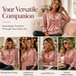 Casual fluwelen top met lange mouwen voor dames