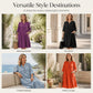 🏖️Zomerse uitverkoop: 50% KORTING🏝️👗Oversized A-lijn midi-jurk voor dames met zakken✨