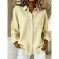 Retro geruite damesblouse met lange mouwen