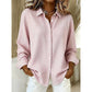Retro geruite damesblouse met lange mouwen
