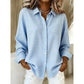 Retro geruite damesblouse met lange mouwen