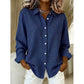 Retro geruite damesblouse met lange mouwen