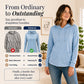 Casual hoodie voor dames met trekkoord en zakken