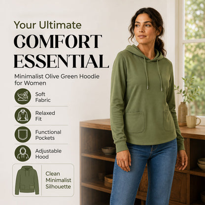 Casual hoodie voor dames met trekkoord en zakken