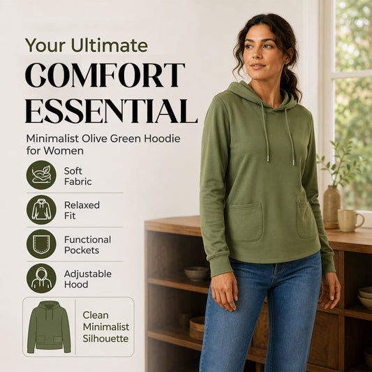 Casual hoodie voor dames met trekkoord en zakken
