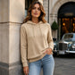 Casual hoodie voor dames met trekkoord en zakken