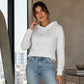 Casual hoodie voor dames met trekkoord en zakken